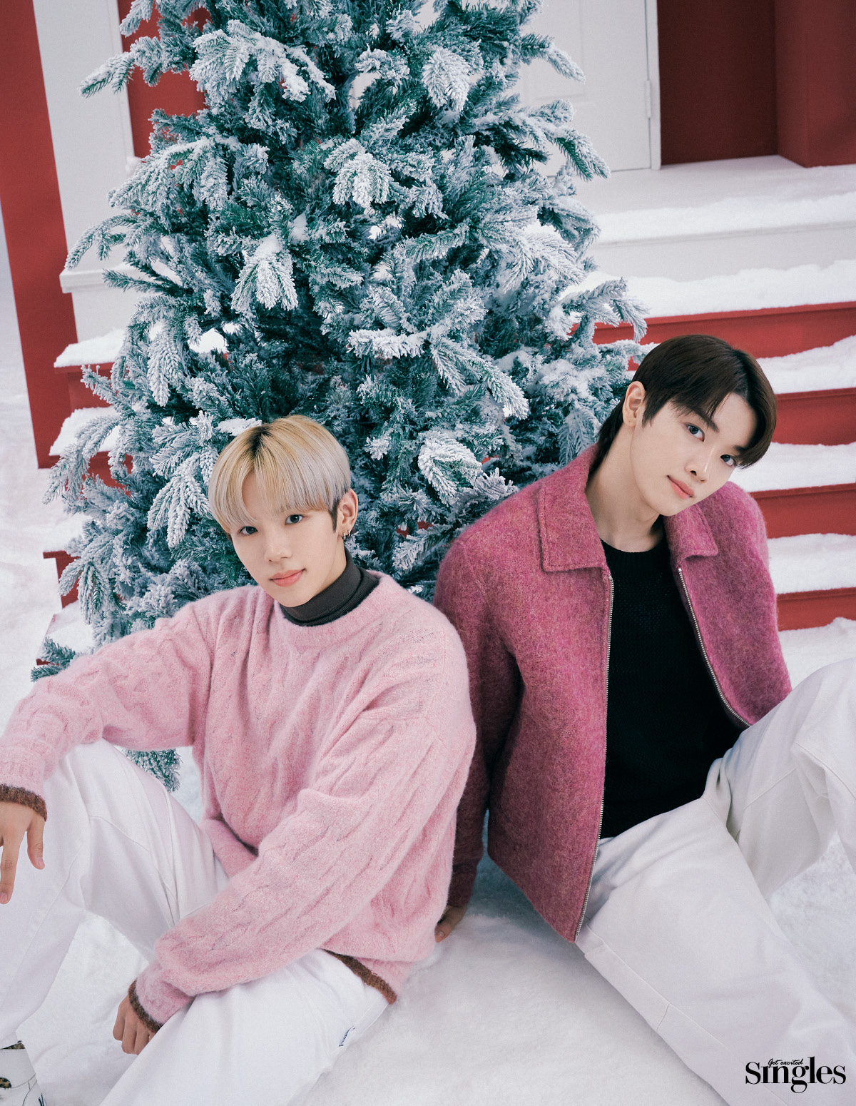 호이테, 자라, 메인부스를 입은 성찬과 쇼타로가 등장하는 싱글즈 화보